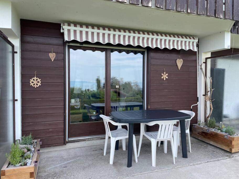 Studio Myrtilles Du Leman Vue Sur Lac Et Montagne Thollon-les-Memises Buitenkant foto